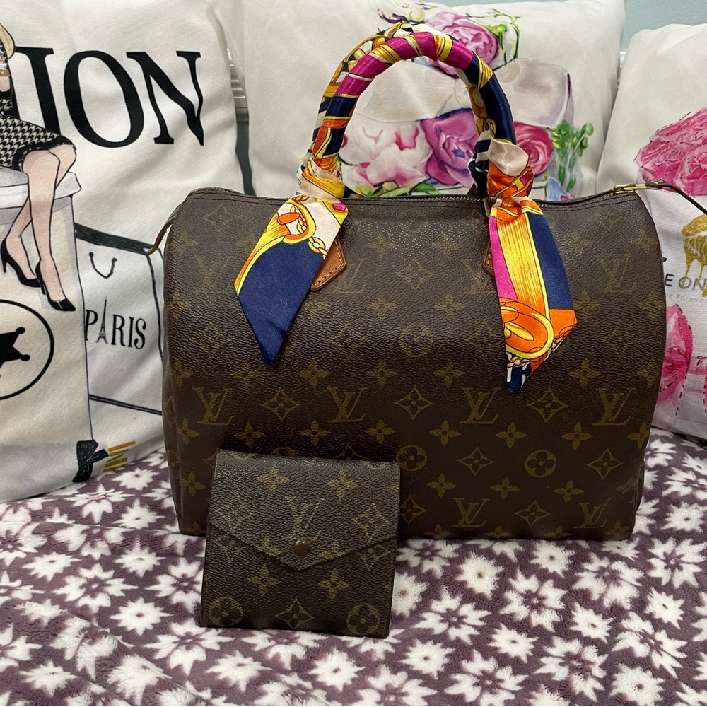 SOLD! Louis Vuitton Monogram Speedy 30 & Wallet!